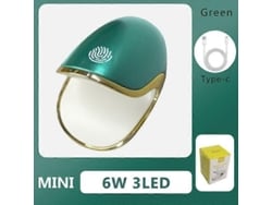 Lâmpada De Unhas Pequena E Fofa 6w Q6 3 Leds Secador De Unhas Lâmpada Led Uv Portátil