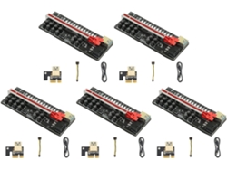 5 Piezas Ver018s Pcie Usb 3.0 Cable Elevador Para Tarjeta Gráfica 1x A 16x Para Minería