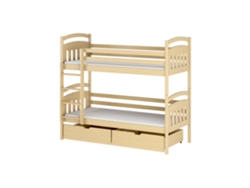 Litera FURNLUX Classic Gabi (Beige, Madera Maciza - 98X188X164 Cm / 90X180 Cm)
