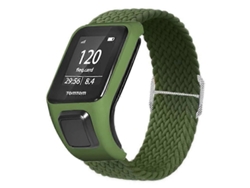 Correa de nailon trenzada ajustable con funda Ly para bicicleta eléctrica TomTom Runner 2/3/Spark/Adventurer