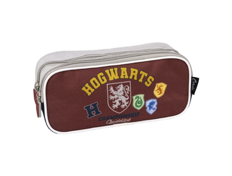 Portatodo Doble Harry Potter Howarts 22,5 x 8 x 10 cm Rojo Azul oscuro