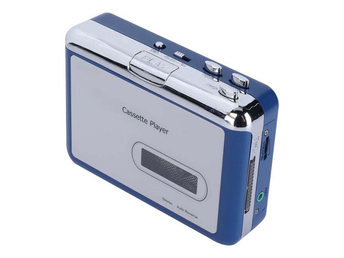 Reproductor De Casetes Portátil Bluetooth Con Salida Para Auriculares De 3,5 Mm Y Convertidor De Casetes Clásico.