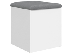 Banco de almacenaje blanco de madera de ingeniería MAISON EXCLUSIVE (42 x 42 x 45 cm)