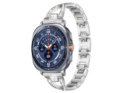 Pulsera para Samsung Galaxy Watch Ultra - Metal con diamante en forma de X (47 mm)