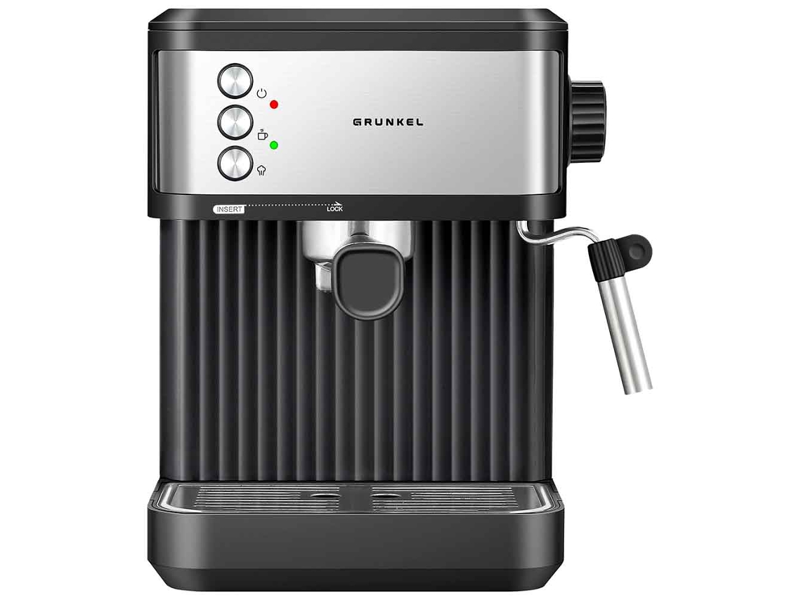 Cafetera espresso Cafpresso 20 aromas, 20 bares, 850 W, color negro Grunkel