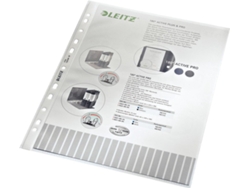 Funda para documentos estándar Leitz 210 x 297 mm Polipropileno transparente (pp) Parte superior vertical (4704 00 00) Esselte Leitz (a4)
