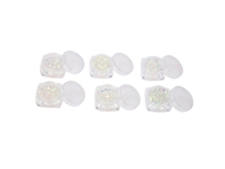 Rebe-6 Núcleos De Glitter Muda De Cor Para Unhas Glitter Pó Seco Paillettes Para Manicure
