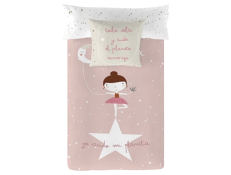 Funda de Edredón HACIENDO EL INDIO Ballerina Reversible (Algodón - 180 x 220 cm)