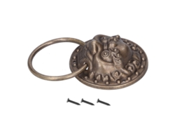 Pomo De Puerta Con Cabeza De León De Latón Antiguo Y Tirador Decorativo Retro Para El Hogar.
