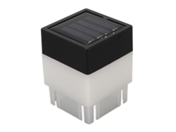 2026-luz De Borda De Poste Solar Led De Luz Amarilla Cálida Para Jardín Y Patio