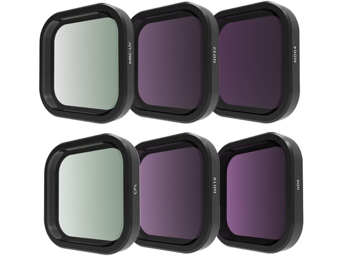 Juego De Filtros Nd, Cpl Y Uv Para Gopro Iit, Diseñado Para Reducir Los Reflejos.