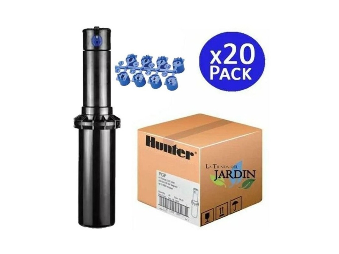 Aspersor de Riego HUNTER Pgp-04 Ultra 3/4'' Alcance 4,9 a 14 M Pack 20 HUNTER