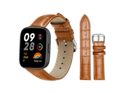 Correa para Redmi Watch 3 - Piel - Hebilla - Textura bambú (20 mm)