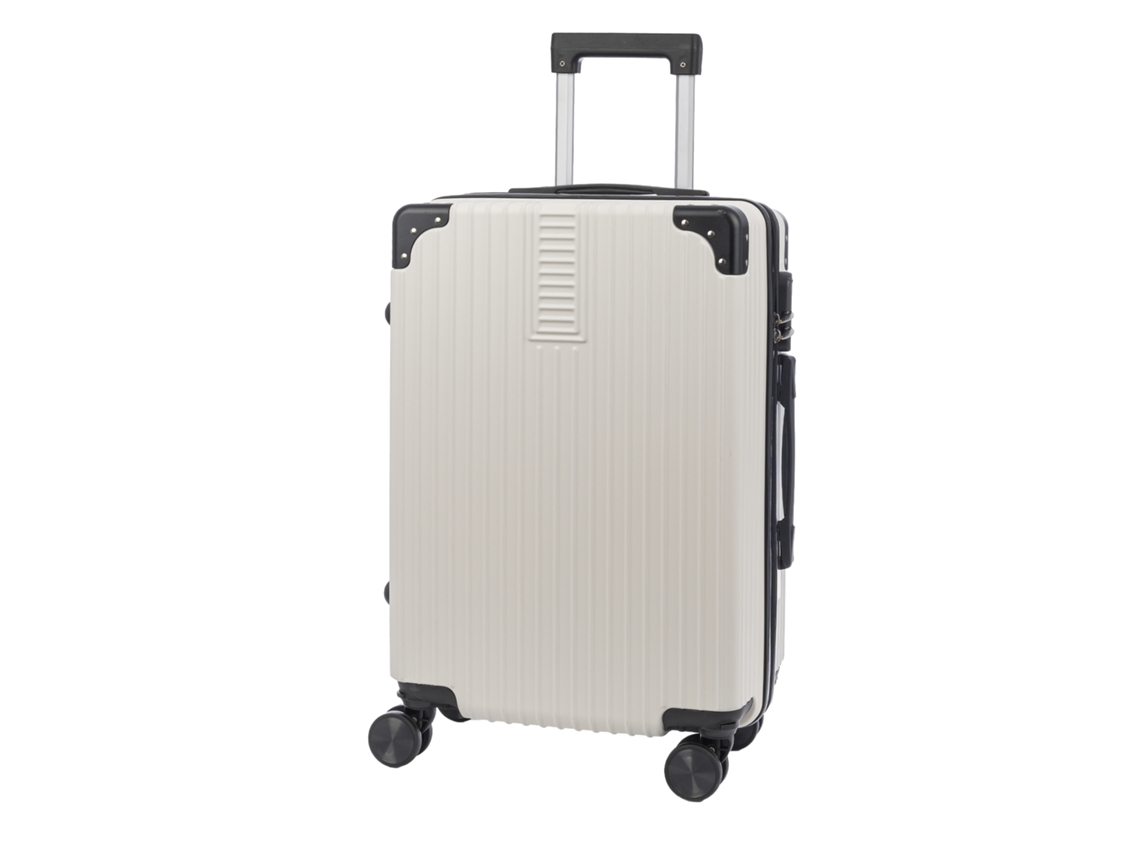 Maleta De Cabina Trolley En Material Ligero De Abs De Alta Resistencia Con Esquinas Reforzadas. Cerradura Numérica Y 4 Ruedas Dobles Extraíbles.