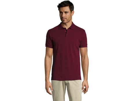 Polo de Hombre SOLS Prime Burdeos Rojo (XL)