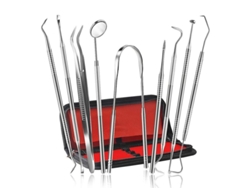 Juego De Herramientas Dentales 9 En 1, Escalador Dental Profesional De Acero Inoxidable