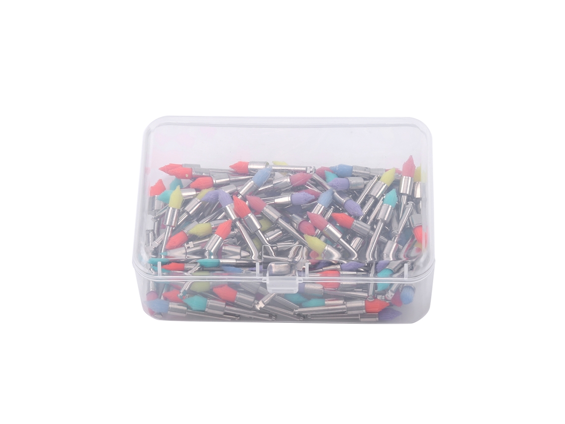 Cepillos Dentales Desechables De Nailon Con Punta Cónica Para Pulir (colores Surtidos)