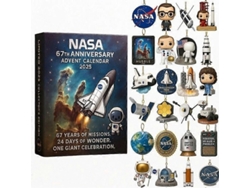Calendario De Adviento Navideño 2025 Acrílico Decoración Regalos Sorpresa Día 24 Aniversario De La Nasa