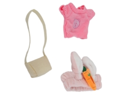Conjunto de 3 piezas de ropa de peluche lavable con diseño de pato para niños, tipo F