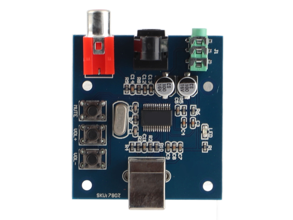 Módulo Decodificador Dac, Tarjeta De Sonido Usb, Entrada Coaxial, Fibra Óptica Hifi Pcm2704