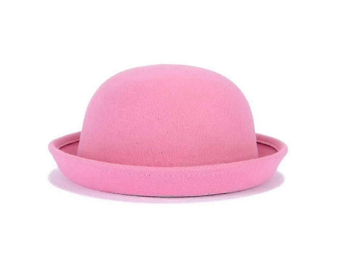 Sombrero Bombín Derby Moderno De Lana De Color Liso Para Mujer Adulta