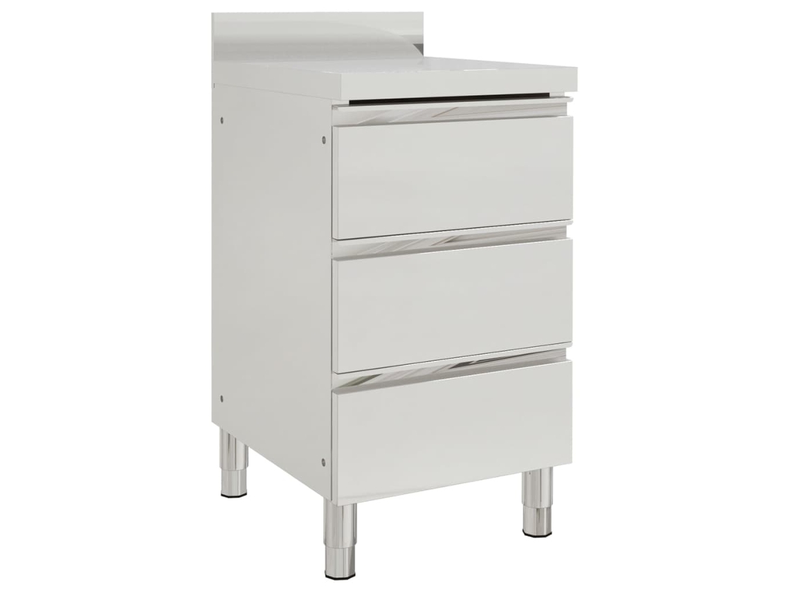 Maison Exclusive - Armarios De Cocina Comerciales Con 3 Cajones (2 Unidades, 50 X 60 X 96 Cm)