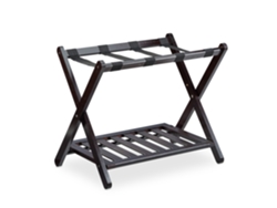Porta-malas Relaxdays Para Viagem, Suporte Dobrável Em Bambu, Dimensões A X L X P: 56 X 67,5 X 42,5 Cm, Castanho