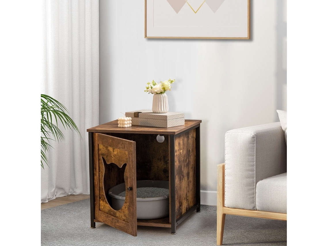 Armario, puerta y valla para arenero de madera para gatos | NORTHIX | NORTHIX