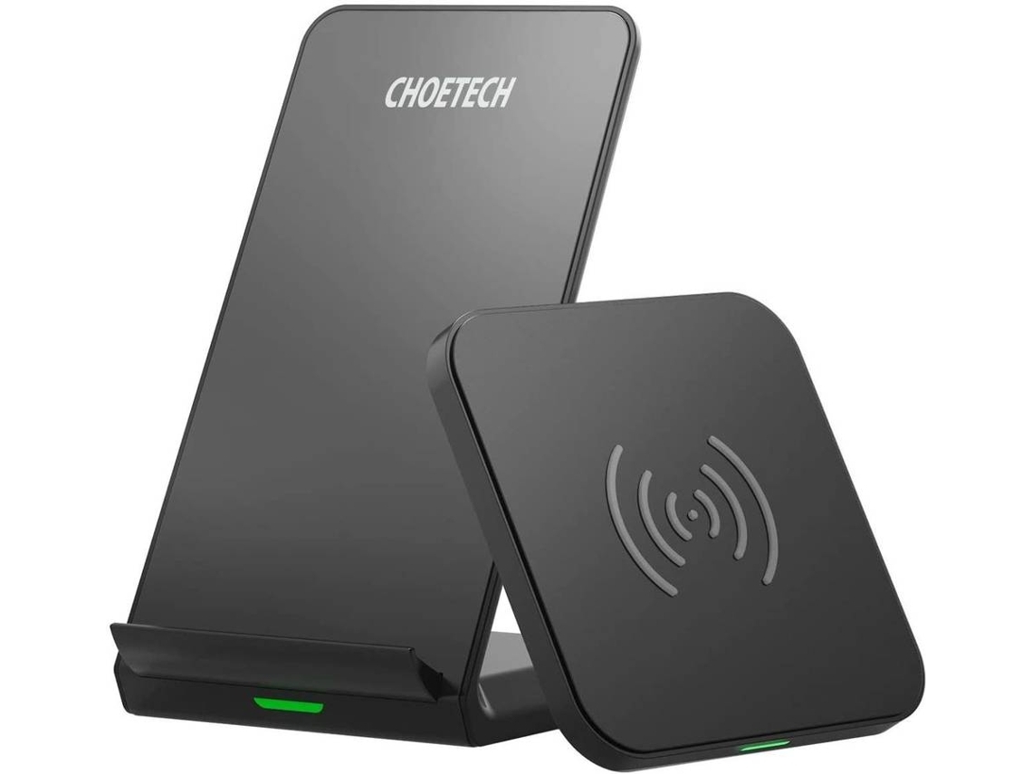 Conjunto de Cargadores Inalámbricos Paquete Inducción Rápida para iPhone 12 Pro/SE/12/8/XR/11 Pro Max/11/XS Max YIZHOOD Seda Negro (2un)