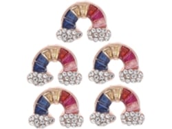 Conjunto De Reloj De 2 Piezas Con Tachuelas, Pulsera De Diamantes De Imitación Smart Bling