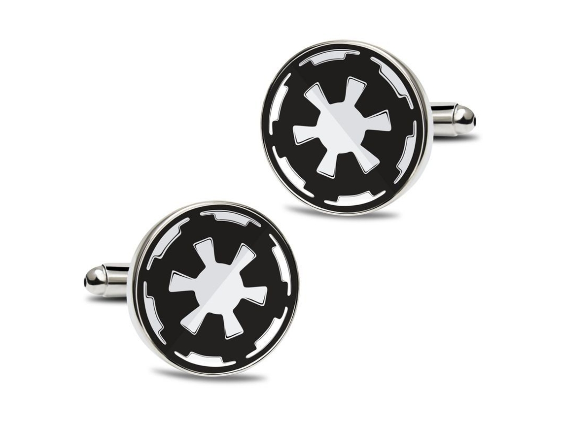 Botones Clásicos De Acero Inoxidable Para Mangas De Hombre Con Iniciales, Joyería Casoty, Moda Star Wars.