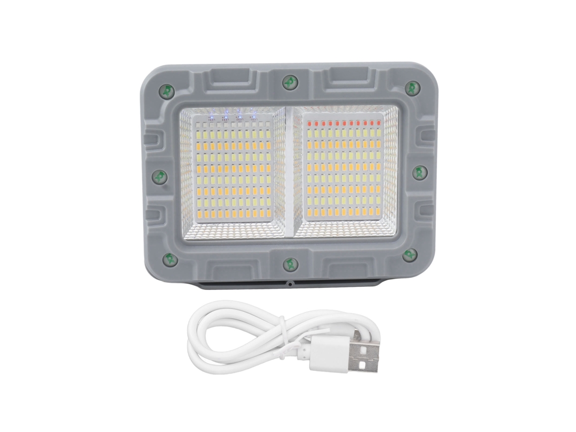 Linterna De Trabajo Led Portátil Recargable Con Energía Solar, 10000 Lúmenes, Resistente Al Agua Ip6