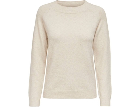 Camiseta ONLY Punto Mujer (M - Beis)