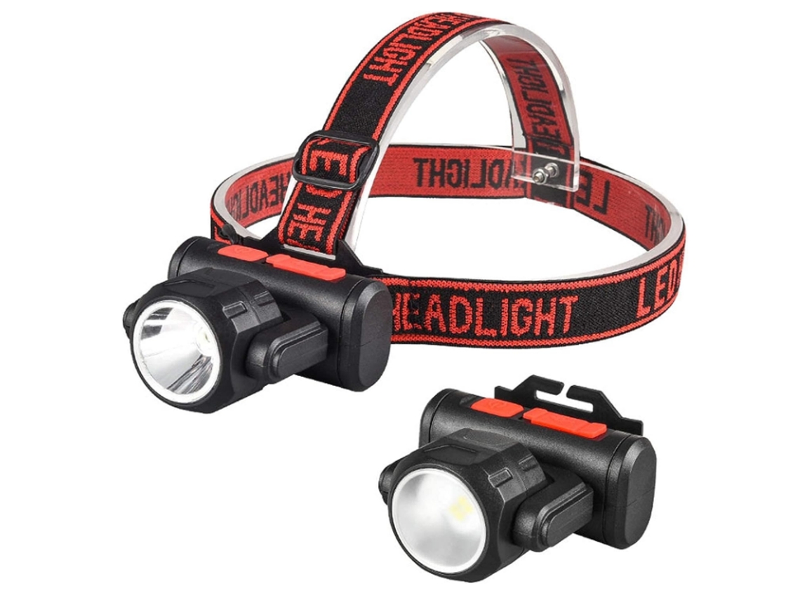 Linterna Cabeza 6 Modos Blanco/rojo Sensor Usb Recargable Negro