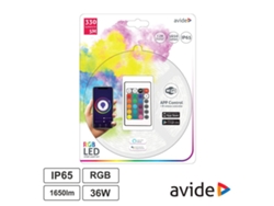 Cinta 150 Leds 5050 Rgb 12V 5M Ip65 Wif I+ Ir Avide