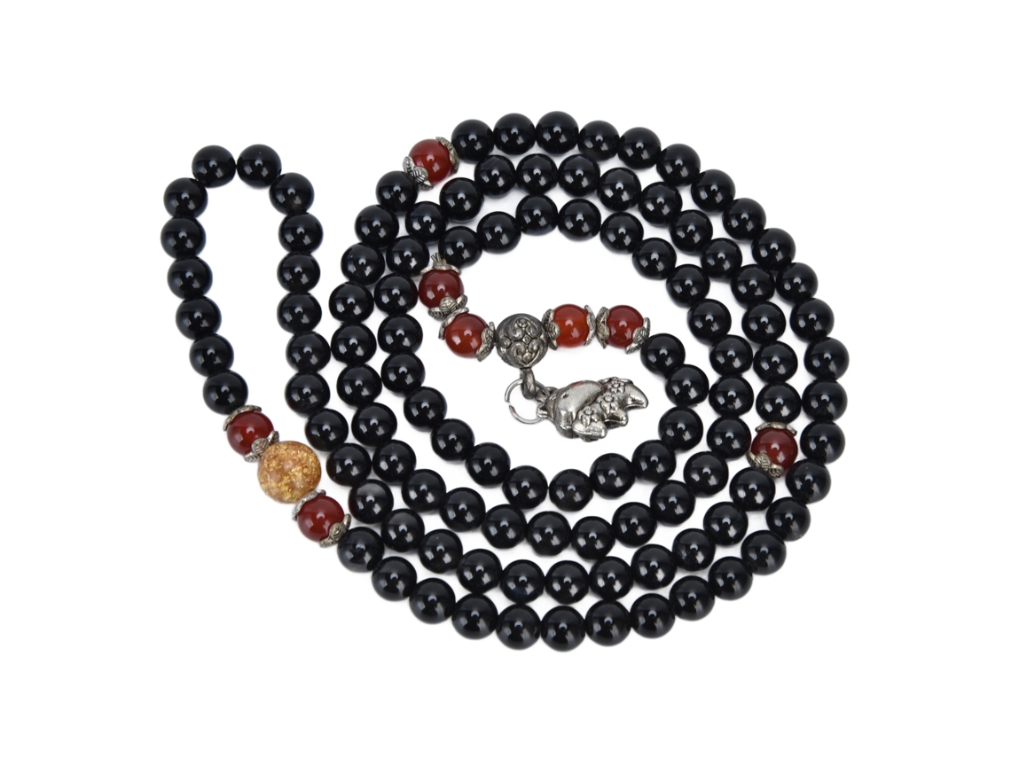 Pulseras de cuentas de obsidiana para la buena suerte según el Feng Shui