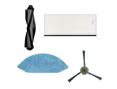 Kit de repuesto de 4 piezas para Ecovacs U2 Dgn22, accesorios para aspiradoras, filtro, Cepillo Lateral, paño de mopa