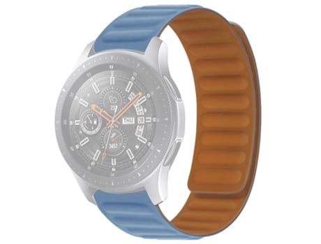 Correa de Silicona 20mm magnético para Samsung Galaxy Watch4 40mm/44mm/Garmin Venu 2 Plus - niebla azul