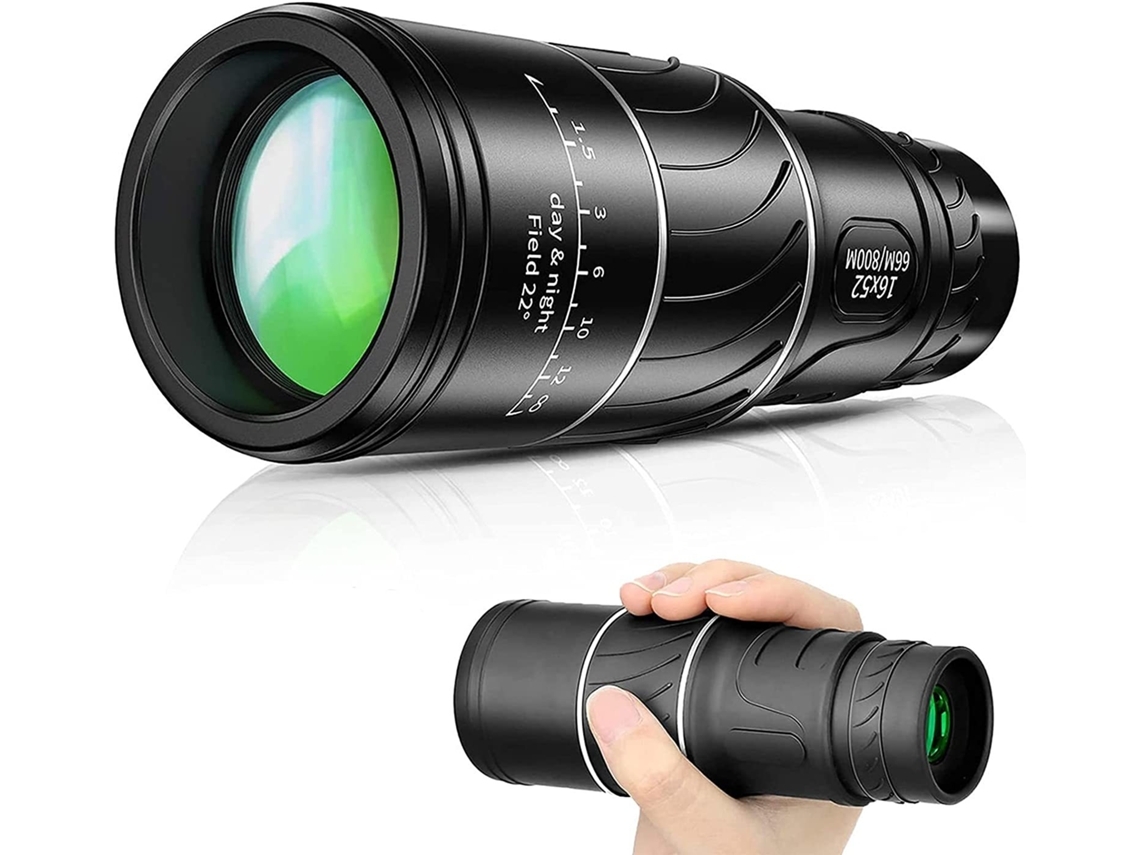 Prismáticos ENKERS 12X42 adulto impermeable ligero observación de aves/caza/viajes/senderismo-negro