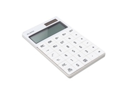 Calculadora Nusign Com Tela Ampla, Dupla Energia (solar E Bateria), Botões Planos, Material Abs, 4 Cores - Estojo Escolar E Oficina
