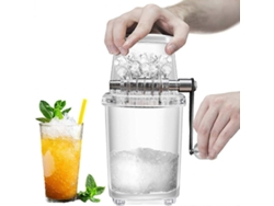 Mini trituradora de hielo portátil con manivela Rosewell con bandeja para bloques de hielo