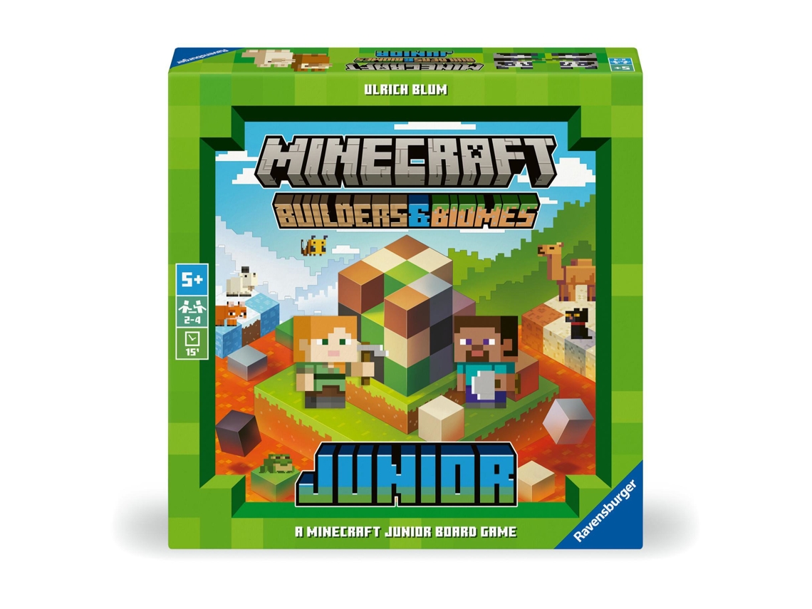 Juego de mesa Minecraft Builder Biomes Junior de Ravensburger para niños