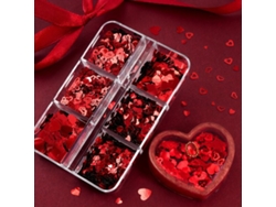 Corazones de resina con purpurina de Vayotoy