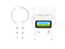 Fones Mali Bluetooth 5.3, ANC, tela touch, LED, HiFi, suporte app