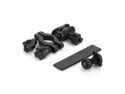 Soporte Universal Para Espejo Retrovisor De Coche Para Teléfonos Móviles Y Gps Ysdb1601, Abs Negro Con Ajuste De Ángulo De 360°.