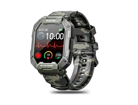 Relojes inteligentes para hombres, reloj inteligente para teléfonos Android y compatible con iPhone, rastreador de actividad física 5ATM con presió...