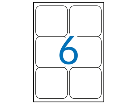 Etiquetas Adhesivas Multi3 Redondas 100 Hojas APLI (Blanco - 99,1 X 93,1 mm)