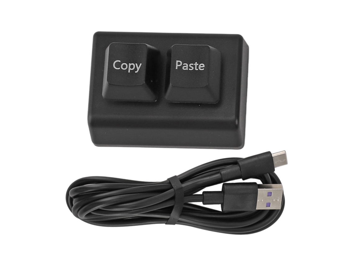 Teclado Mecânico Programável Mini 2 Teclas Red Switch Usb C Para Gaming E Escritório