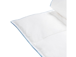 Edredão De Luxo Com Enchimento Natural Beliani Cervino De Algodão Branco 220x240x1