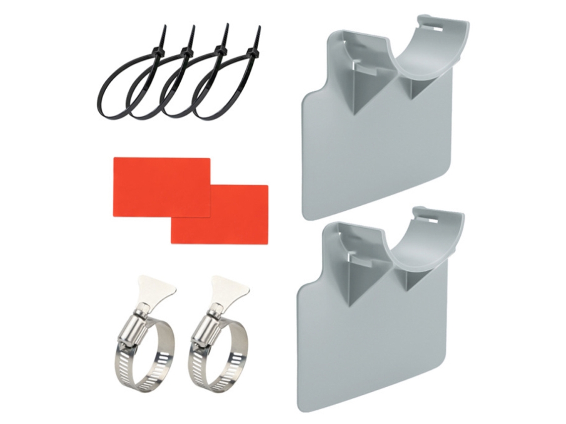 Soportes Ajustables Para Mangueras Y Tuberías De Piscina Con Abrazaderas Y Bridas Resistentes.
